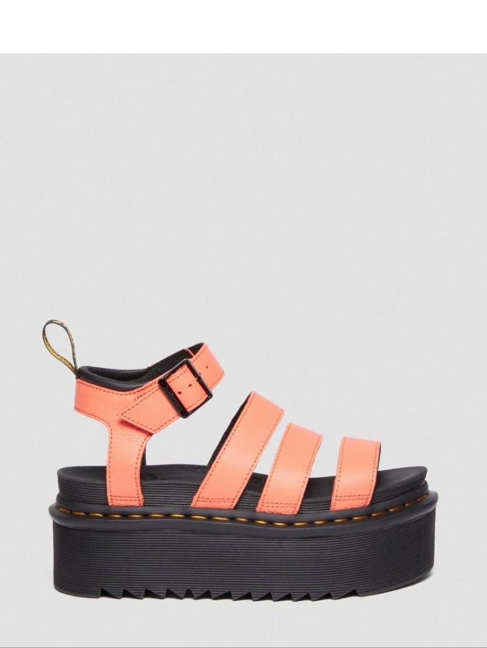 Dr. Martens Blair Quad Peach/ Orange Platform Strappy Sandal - Picture 8 of 13